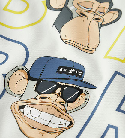 Name It T-shirt - NkmDrey - Bod - Cloud Dancer