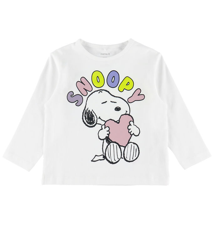Name It Bluse - NmfDrema - Snoopy - Cloud Dancer