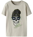 Name It T-shirt - NkmTed - Pumice Stone