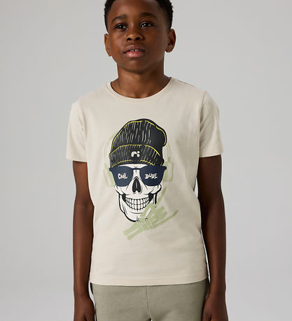 Name It T-shirt - NkmTed - Pumice Stone