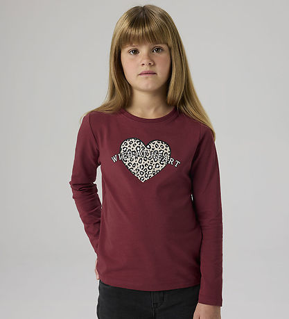 Name It Bluse - NkfVix - Oxblood Red/Wild At Heart