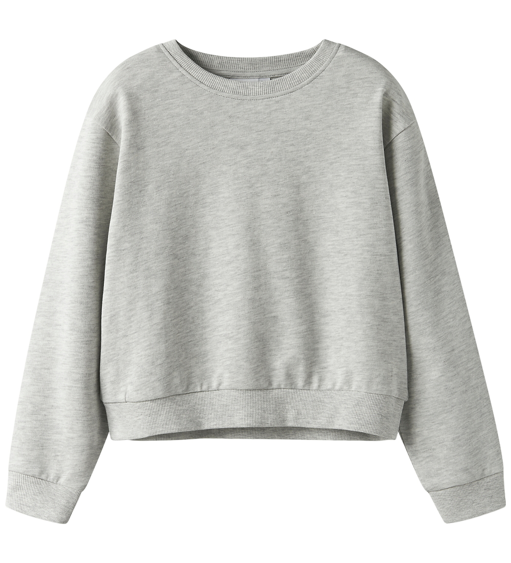 Name It Sweatshirt - Noos - NkfMille - Light Grey Melange - Name It - 11-12 Jahre (146-152) - Sweatshirts