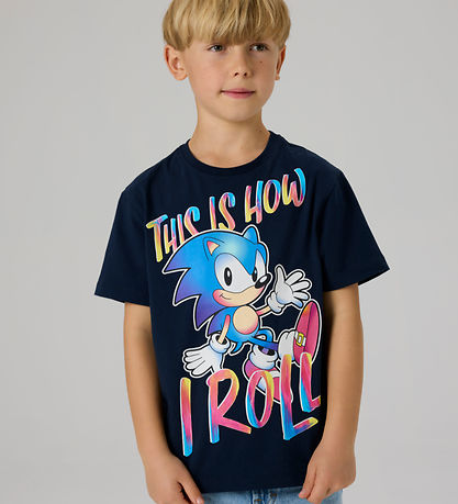 Name It T-shirt - NkmDarius - Sonic - Navy Blazer