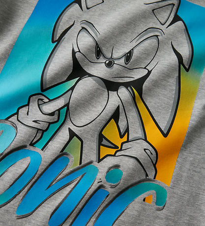 Name It T-shirt - NkmDarius - Sonic - Grey Melange