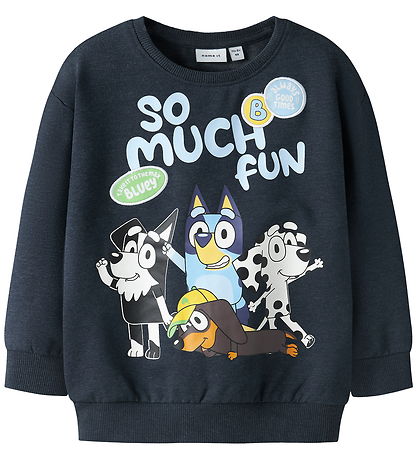 Name It Sweatshirt - NmmJared - Bluey - Navy Blazer/ Melange