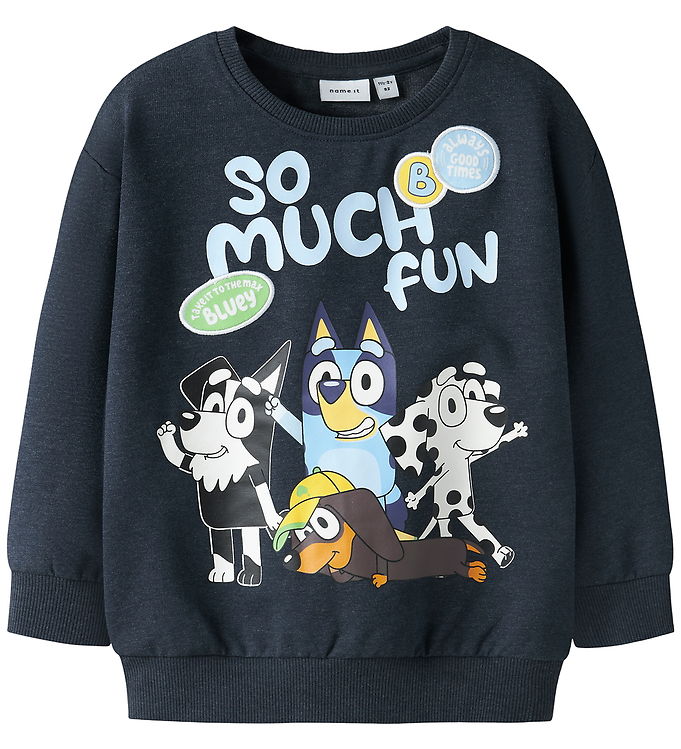 Name It Sweatshirt - NmmJared - Bluey - Navy Blazer/Melange