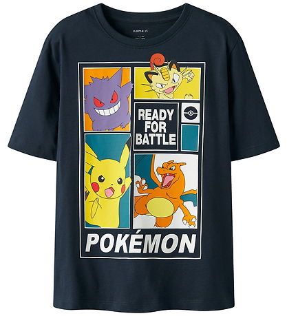 Name It T-shirt - Noos - NkmDams - Pokemon - Navy Blazer