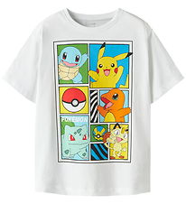 Name It T-shirt - Noos - NkmDams - Pokemon - Bright White