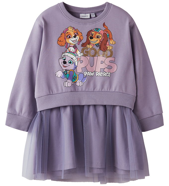 Name It NmfJara - Kjole - Paw Patrol - Lilla