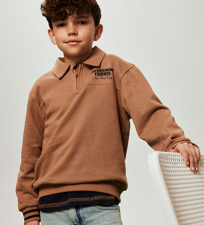 Name It Sweatshirt - Polo - NkmTrent - Toastet Coconut