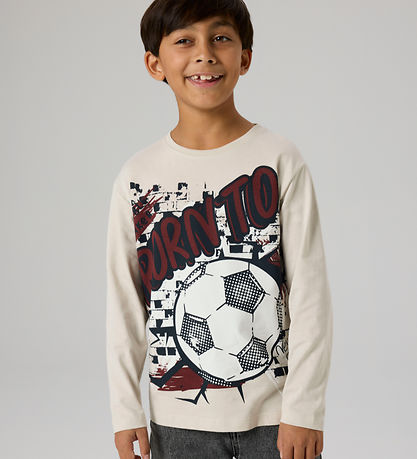 Name It Bluse - NkmValiant - Pumice Stone/ Football