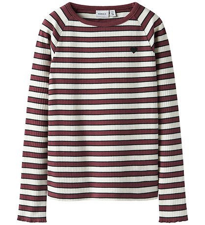 Name It Bluse - Rib - NkfTala - Oxblood Red