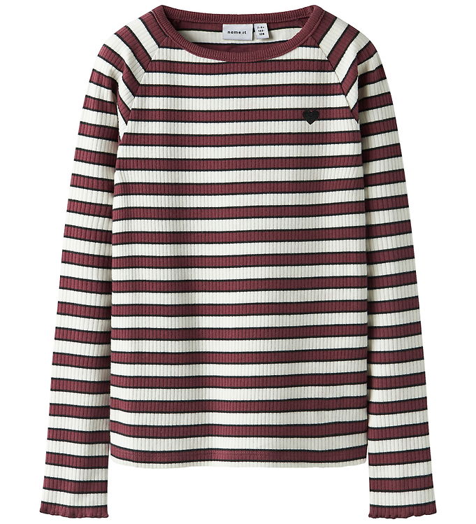 Name It Bluse - Rib - NkfTala - Oxblood Red