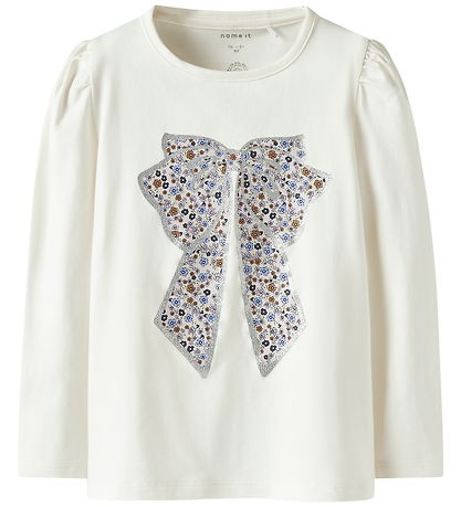 Name It Bluse - NmfTally - Cloud Dancer