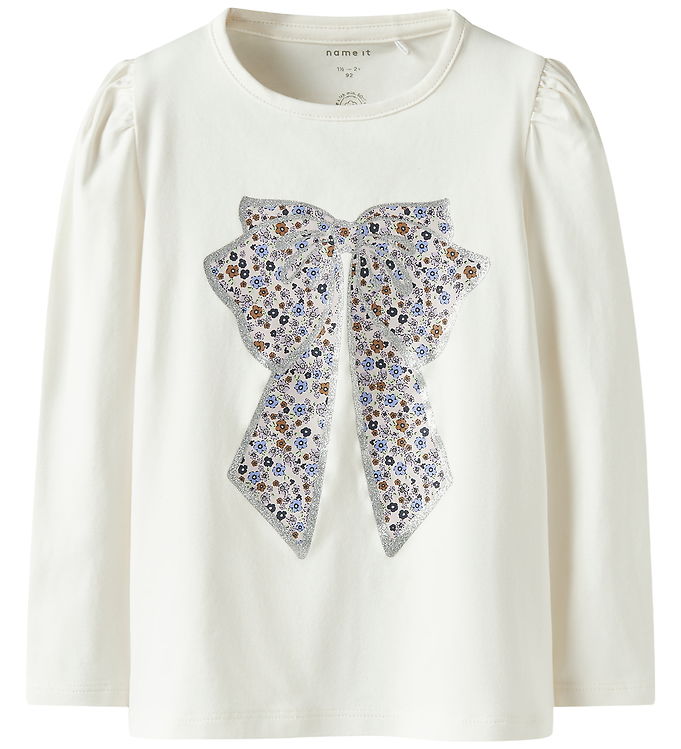 Name It Bluse - NmfTally - Cloud Dancer m. Print