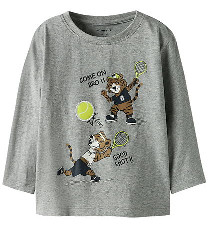 Name It Bluse - NmmTamir - Grey Melange