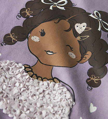 Name It Bluse - NmfTelia - Lavender Gray