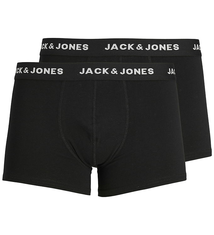 Jack & Jones Junior 2-pak boksershorts i sort til drenge
