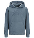 Jack & Jones Hættetrøje - JjeCorp - Blue Mirage/BIG TONAL