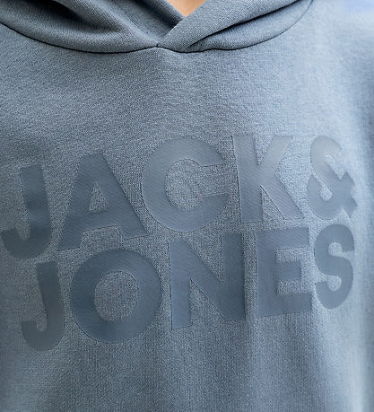 Jack & Jones Hættetrøje - JjeCorp - Blue Mirage/BIG TONAL