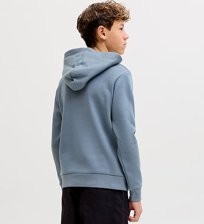 Jack & Jones Hættetrøje - JjeCorp - Blue Mirage/BIG TONAL