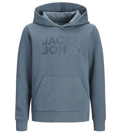 Jack & Jones Hættetrøje - JjeCorp - Blue Mirage/BIG TONAL