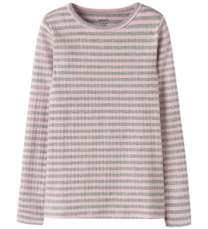 Name it Bluse - NkfSuraja - Pirouette/W.Grey Melange