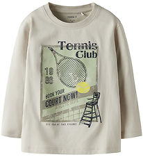 Name it Bluse - NmmTaft - Pumice Stone m. Print