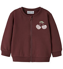 Name it Cardigan - NbfVrillie - Oxblood Red/Cherry