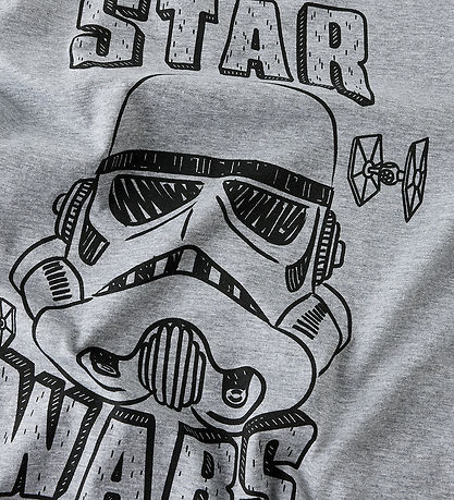 Name it Bluse - NkmVolt - Starwars - Grey Melange