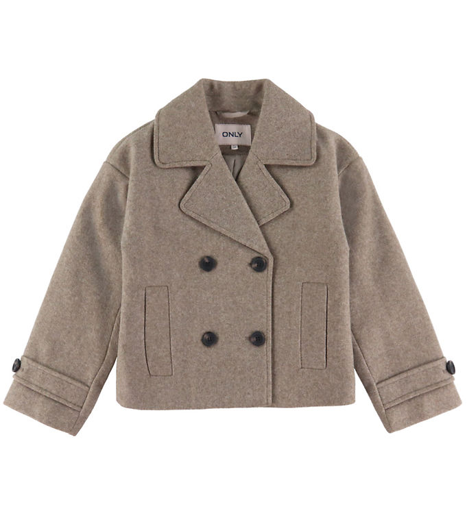 Kids Only Jakke - KogAdina - Taupe Gray/Melange