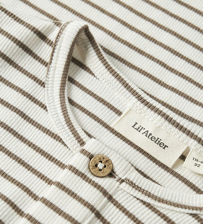 Lil Atelier Bluse - Rib - NmmTonto - Coconut Milk