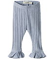 Lil' Atelier Leggings - Rib - NbfTansy - Zen Blue