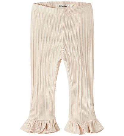 Lil Atelier Leggings - Rib - NbfTansy - Novelle Peach