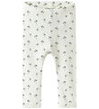 Lil Atelier Leggings - NmfGayo - Coconut Milk/BELL FLOWER
