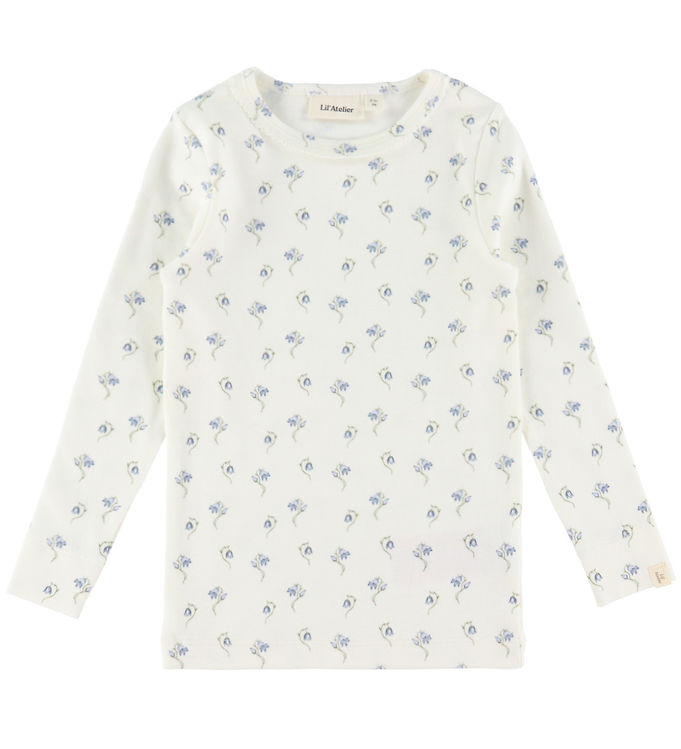 LIL ATELIER Langærmet Bluse Gayo Sag Coconut Milk Bell Flower