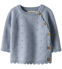 Lil Atelier Bluse - Strik - Noos - NbfLaguna - Zen Blue