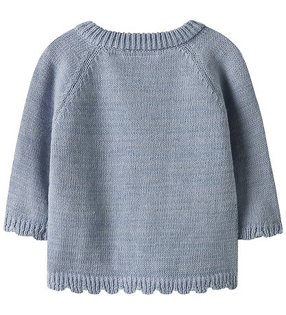 Lil Atelier Bluse - Strik - Noos - NbfLaguna - Zen Blue