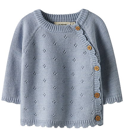 Lil Atelier Bluse - Strik - Noos - NbfLaguna - Zen Blue