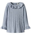 Lil Atelier Bluse - Rib - NmfTansy - Zen Blue