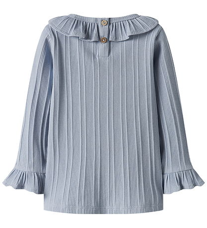 Lil Atelier Bluse - Rib - NmfTansy - Zen Blue