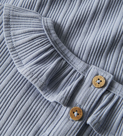 Lil Atelier Bluse - Rib - NmfTansy - Zen Blue
