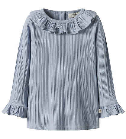 Lil Atelier Bluse - Rib - NmfTansy - Zen Blue
