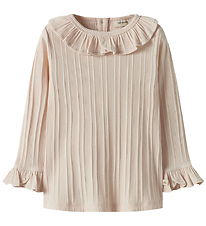 Lil' Atelier Bluse - Rib - NmfTansy - Novelle Peach