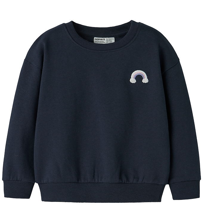 Name It Sweatshirt - NmfVallene - Navy Blazer/Rainbow