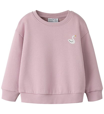 Name It Sweatshirt - NmfVallene - Dawn Pink/Swan