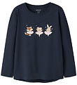 Name It Bluse - NmfVix - Navy Blazer/Animal Ballerinas