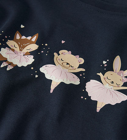 Name It Bluse - NmfVix - Navy Blazer/Animal Ballerinas