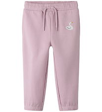 Name It Sweatpants - NmfVallene - Dawn Pink/Swan