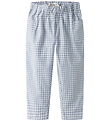Lil' Atelier Bukser - Loose - NmfTallula - Zen Blue/Hvidternet